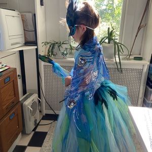 Girls Peacock  🦚 costume Sz 8 - handmade from Etsy